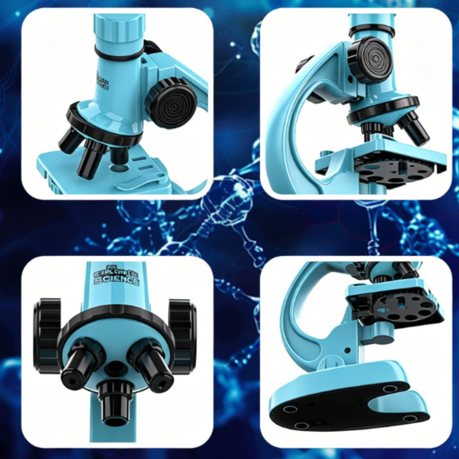 Science Toys - Toy Microscope with Light Educational Microscope