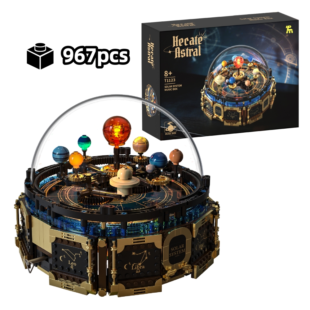 Solar System Orrery - FUNXINEE NEW 967pcs Technical Rotating Solar
