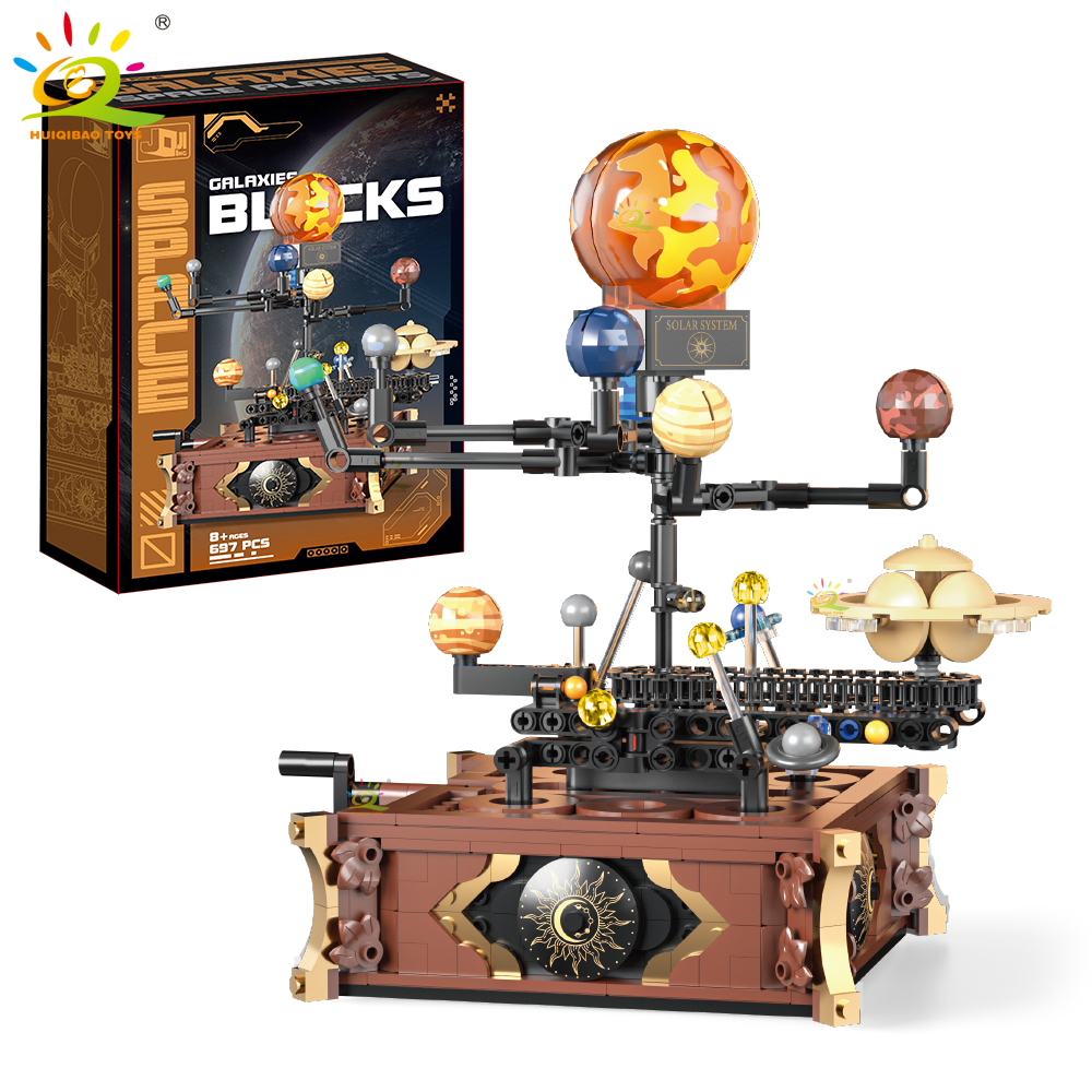 HUIQIBAO MOC Space Solar syste - Solar System Orrery のレビューと価格
