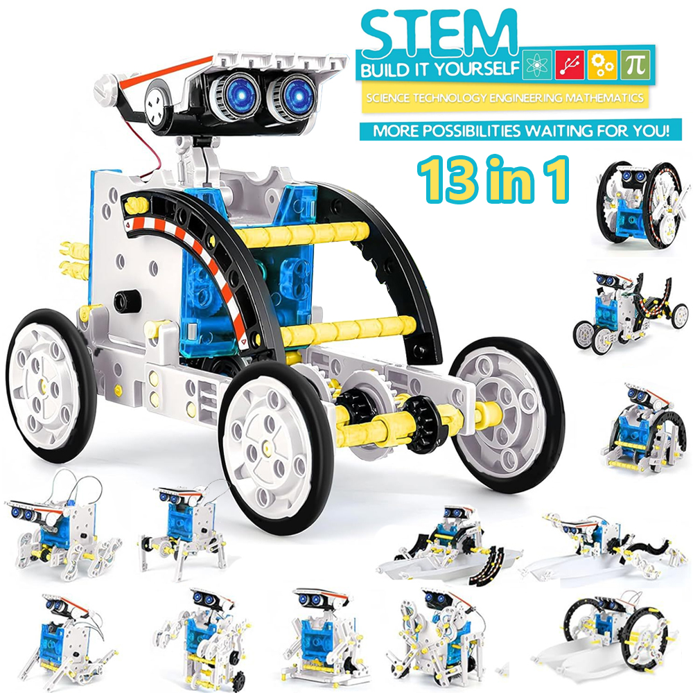 13-in-1 Solar Robot Kits DIY B - Science Project Robot のレビューと価格