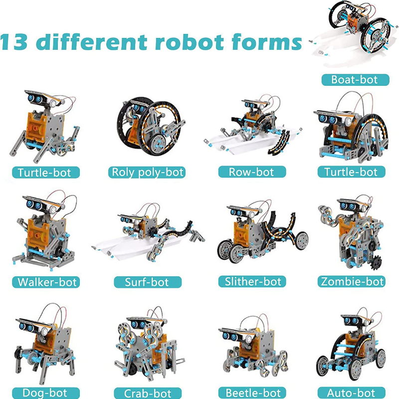 13-in-1 Solar Powered Robot Ki - Science Project Robot のレビューと価格