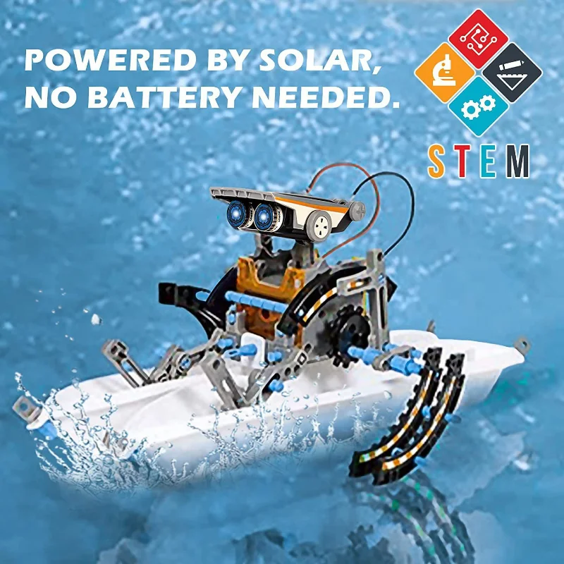 13-in-1 Solar Powered Robot Ki - Science Project Robot のレビューと価格