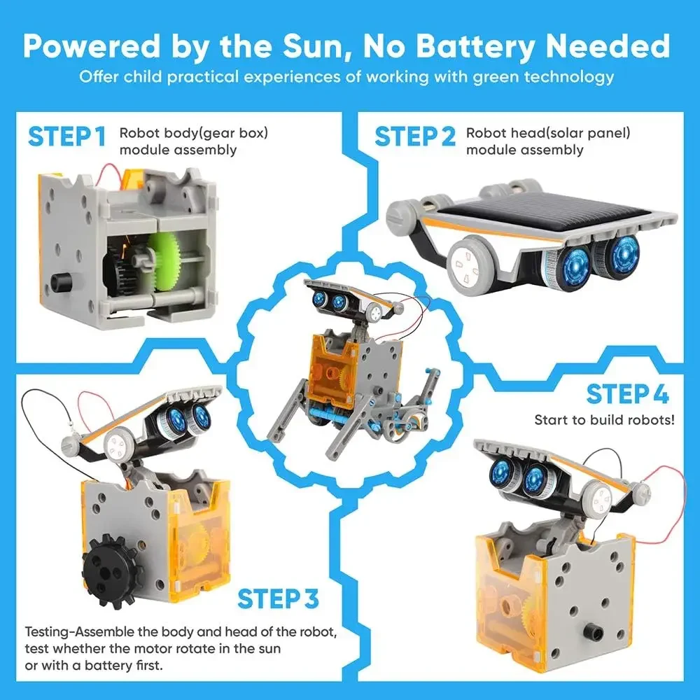 13-in-1 Education Solar Robot  - Science Project Robot のレビューと価格