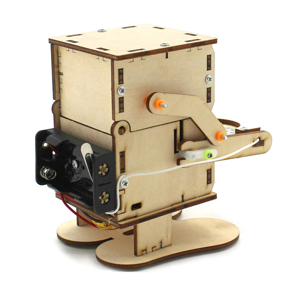 Wooden Assemble DIY Robot Eati - Science Project Robot のレビューと価格