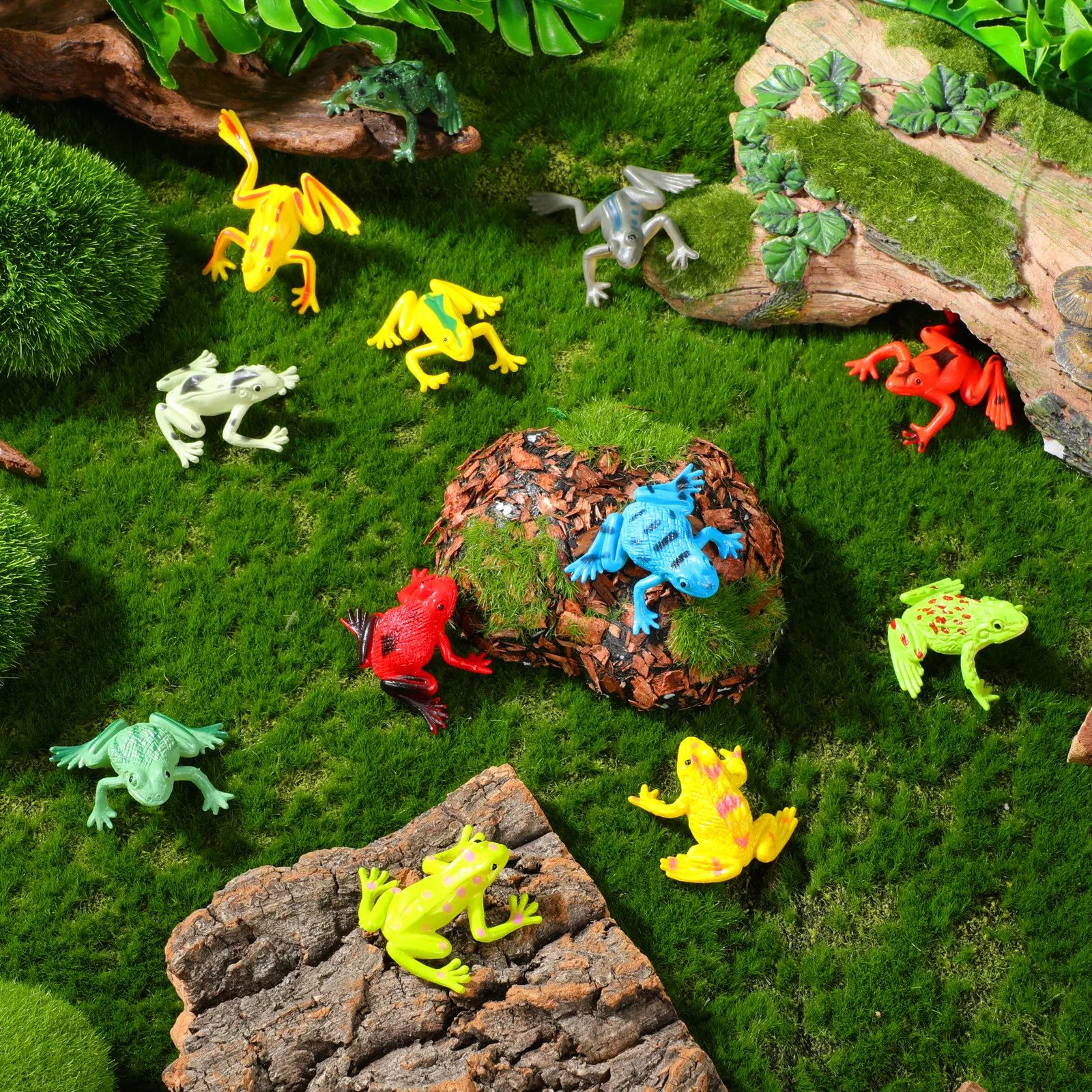 12Pcs Realistic Frogs Statue K - Science And Hobby のレビューと価格