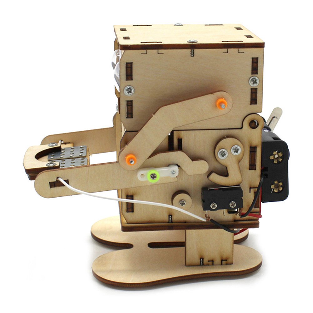 Robot Eating Coin Wood DIY Mod - Science Project Robot のレビューと価格