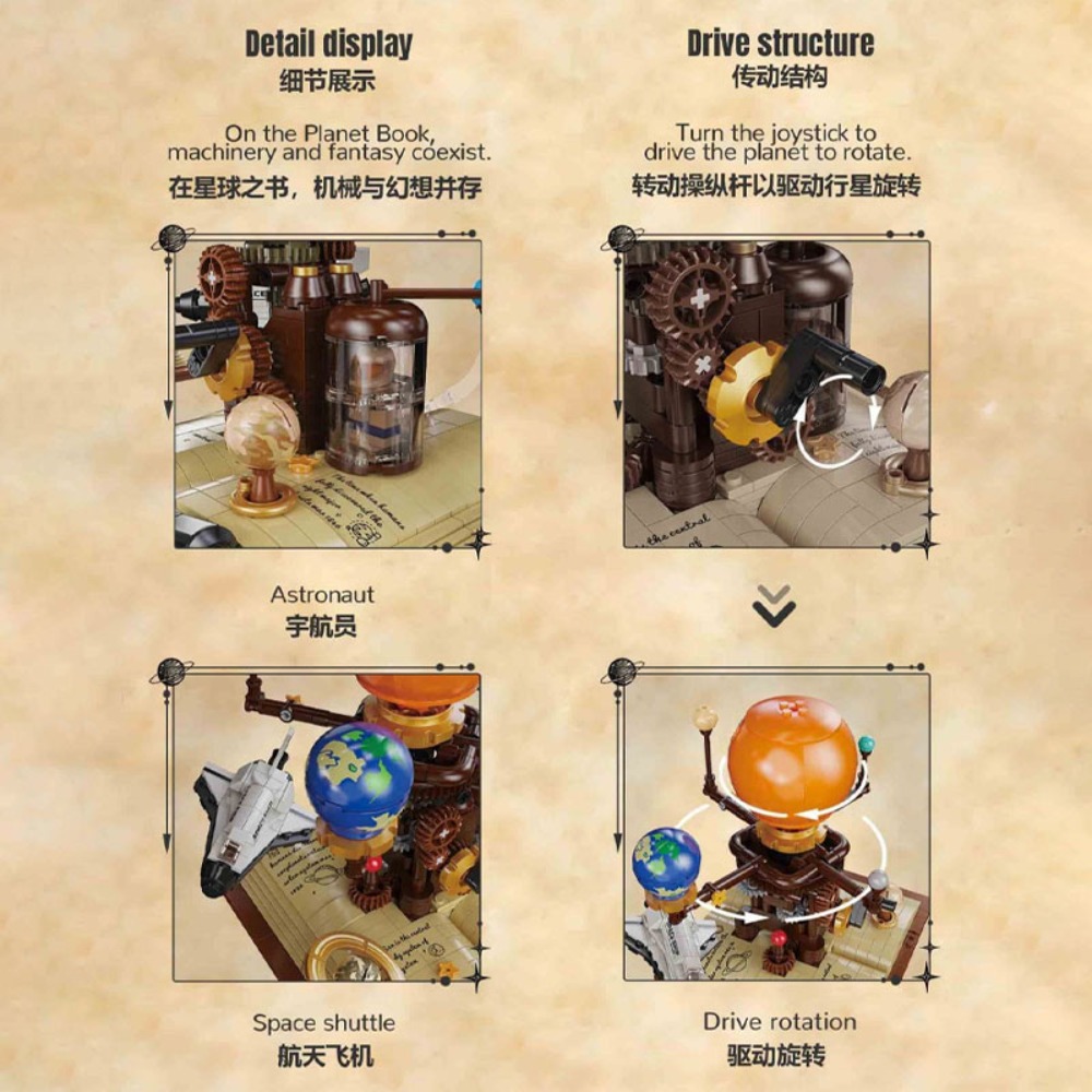 672PCS STEM Building Blocks So - Solar System Orrery のレビューと価格