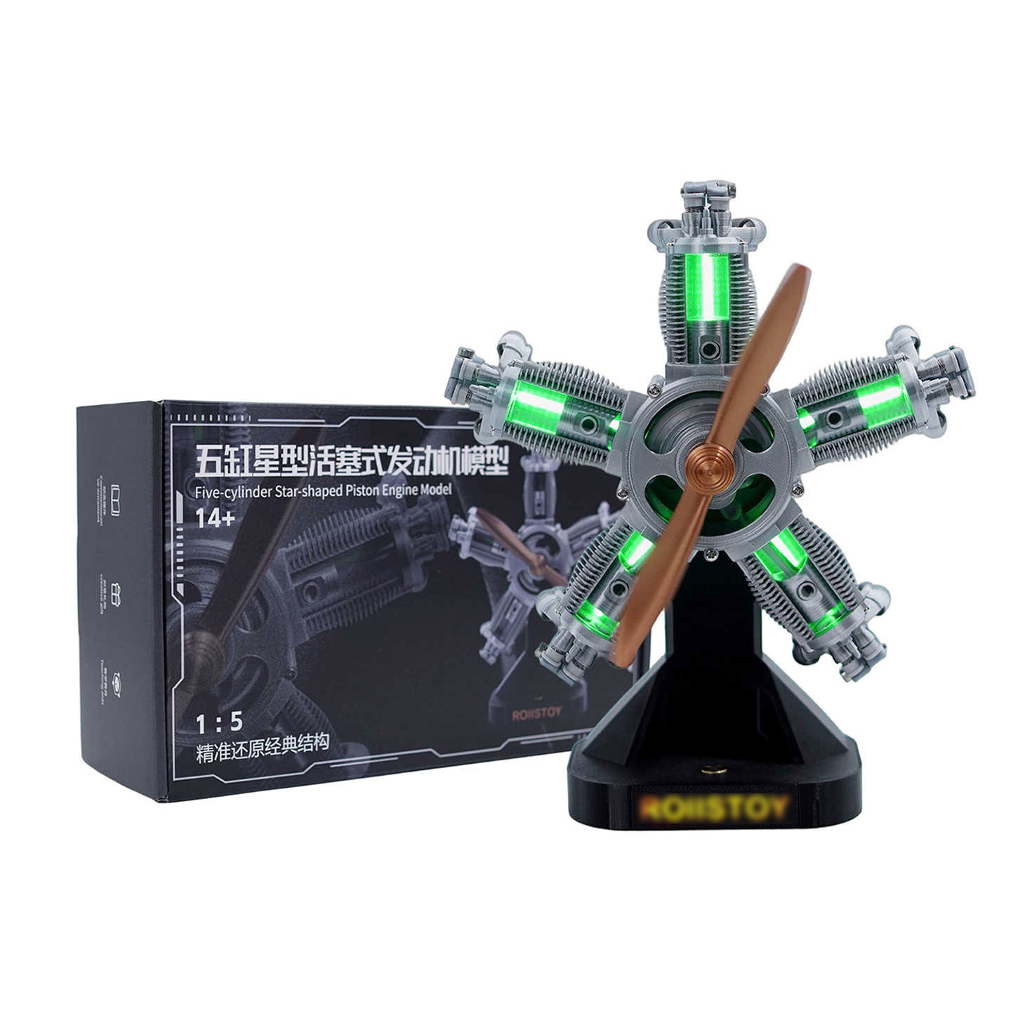 1:5 Scale 5-Cylinder 4-Stroke  - Science And Hobby のレビューと価格