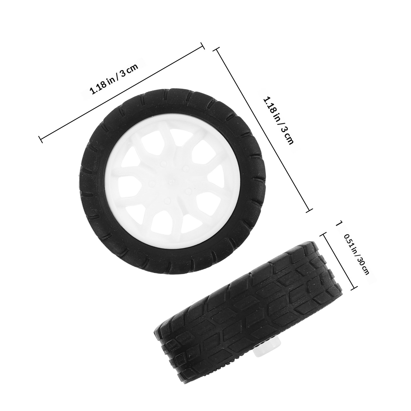 20Pcs Robot Car Wheels Rubber  - Science Project Robot のレビューと価格