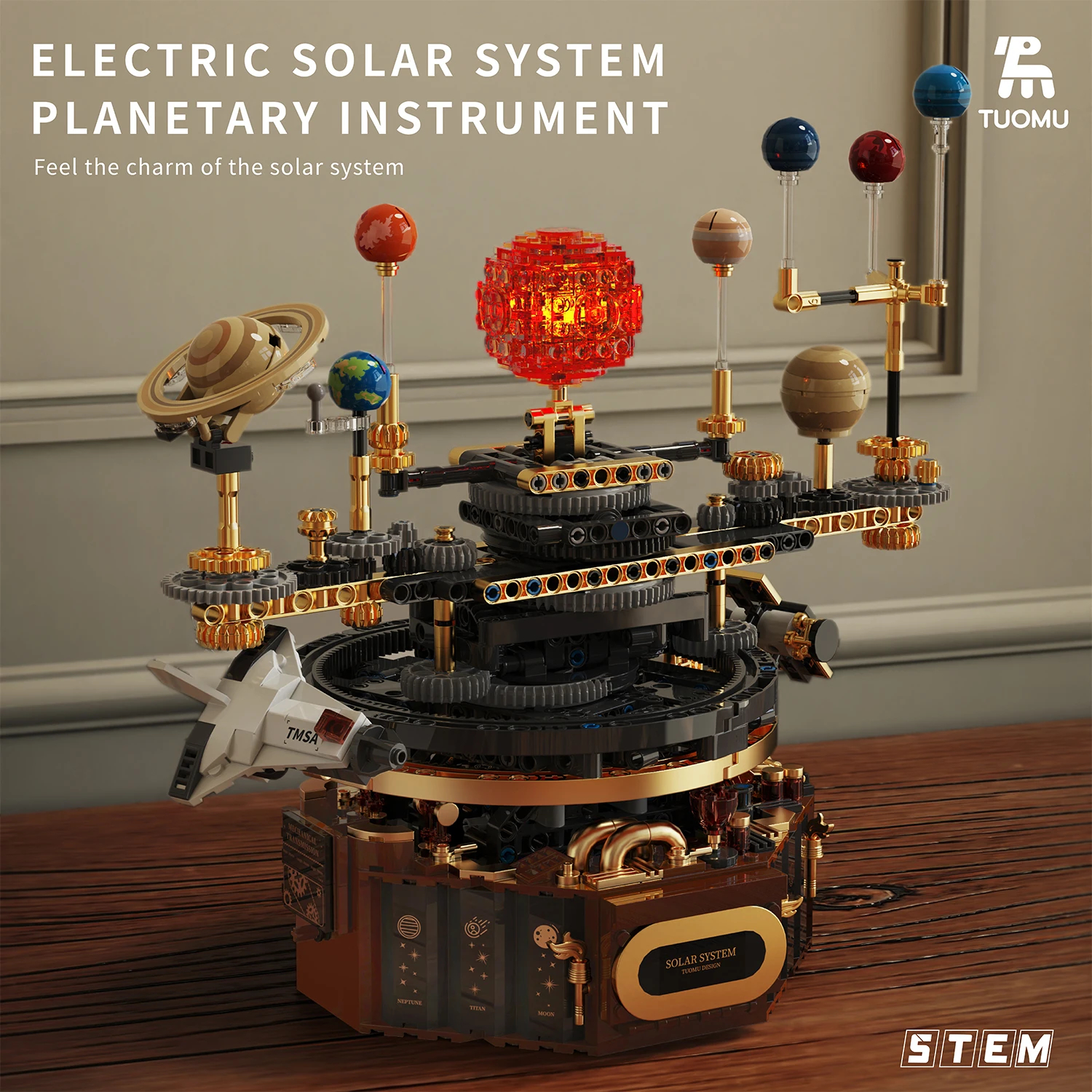 1098pcs Technical Solar System - Solar System Orrery のレビューと価格